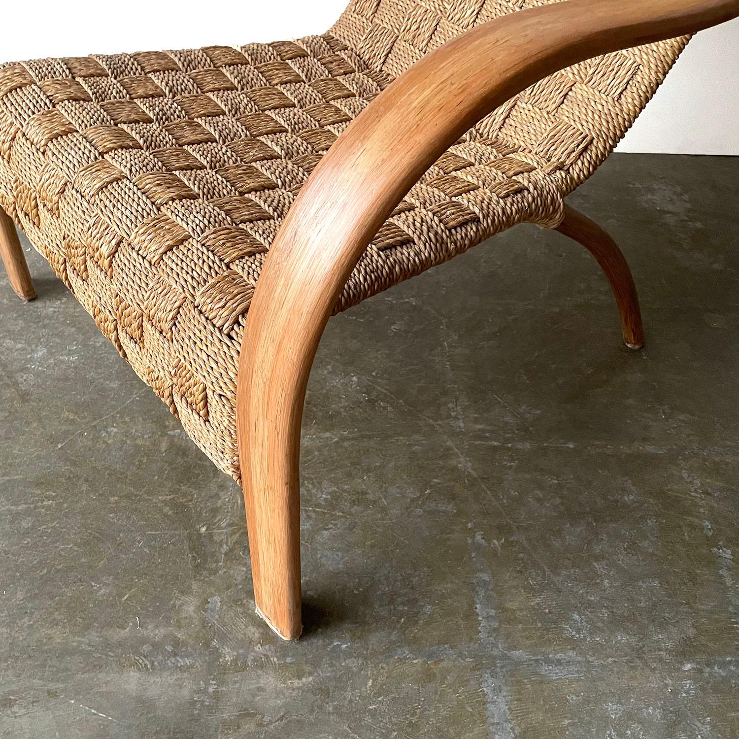 Oversized Bentwood & Rope Arm Chair 3