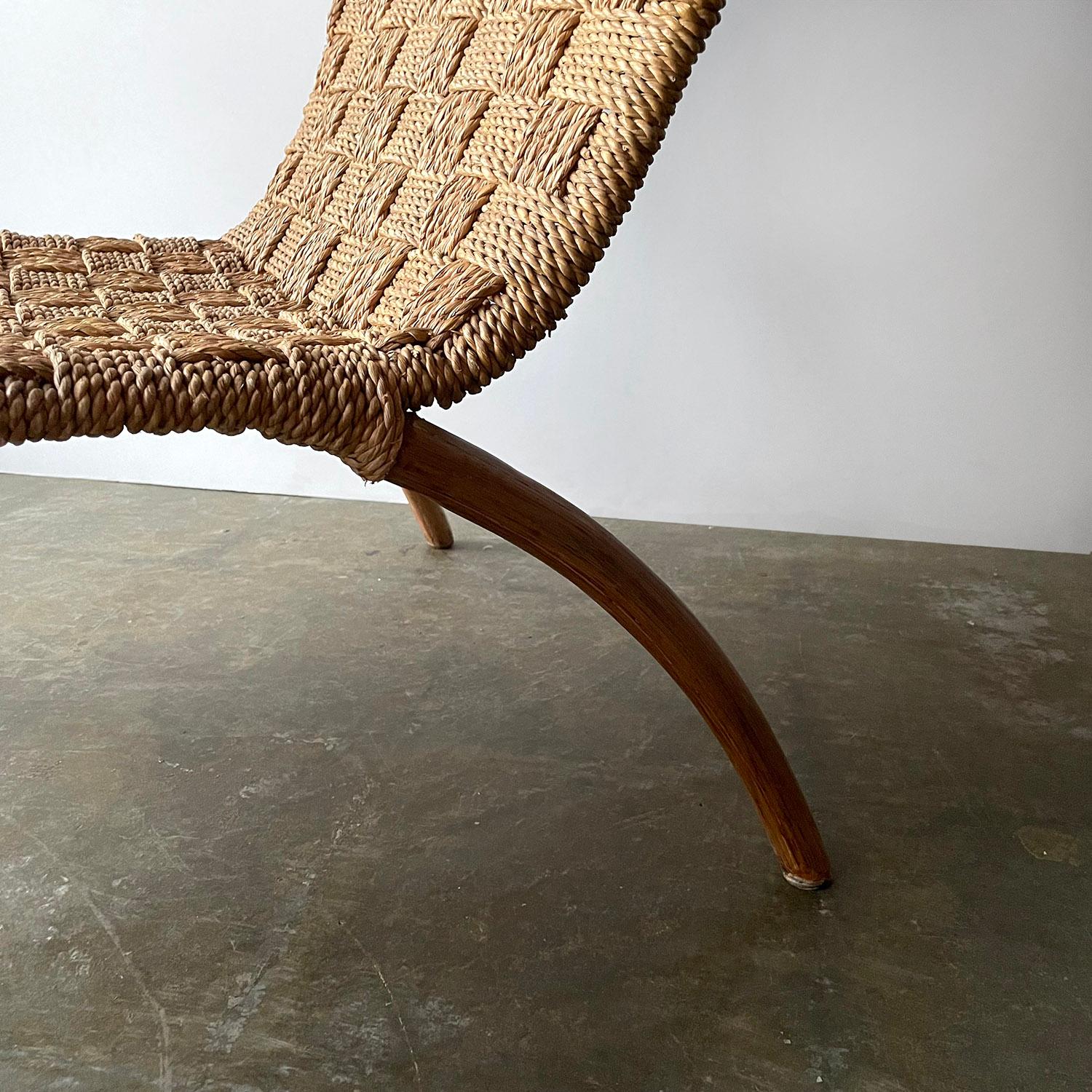 Oversized Bentwood & Rope Arm Chair 4