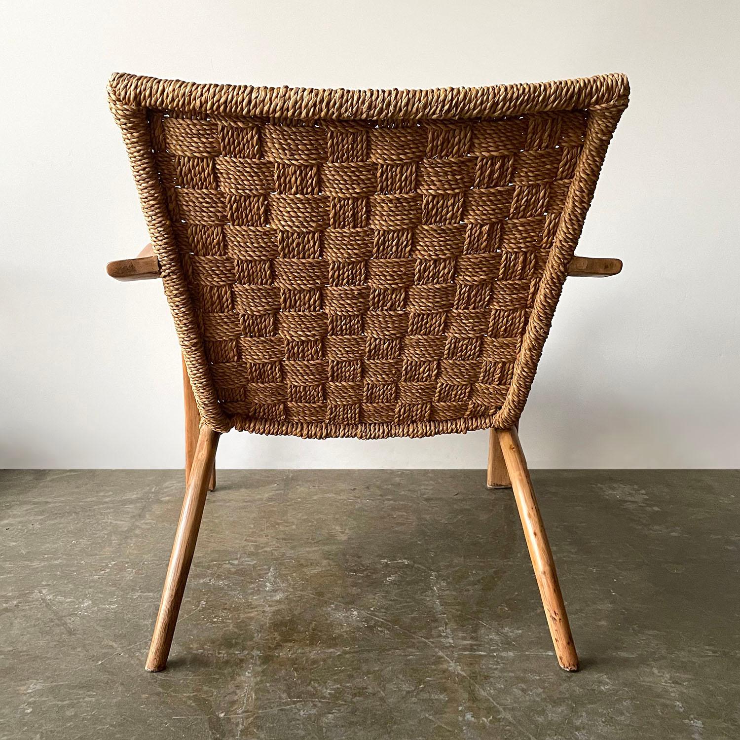 Oversized Bentwood & Rope Arm Chair 5