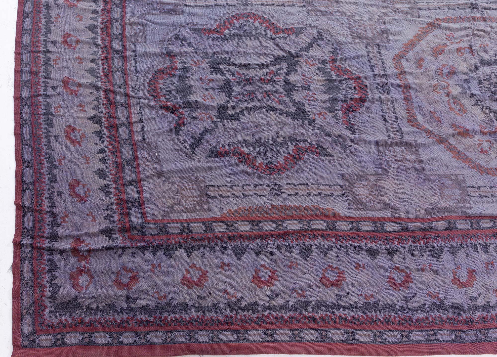 Hand-Woven Oversized Bessarabian Design Handmade Wool Rug by Doris Leslie Blau For Sale