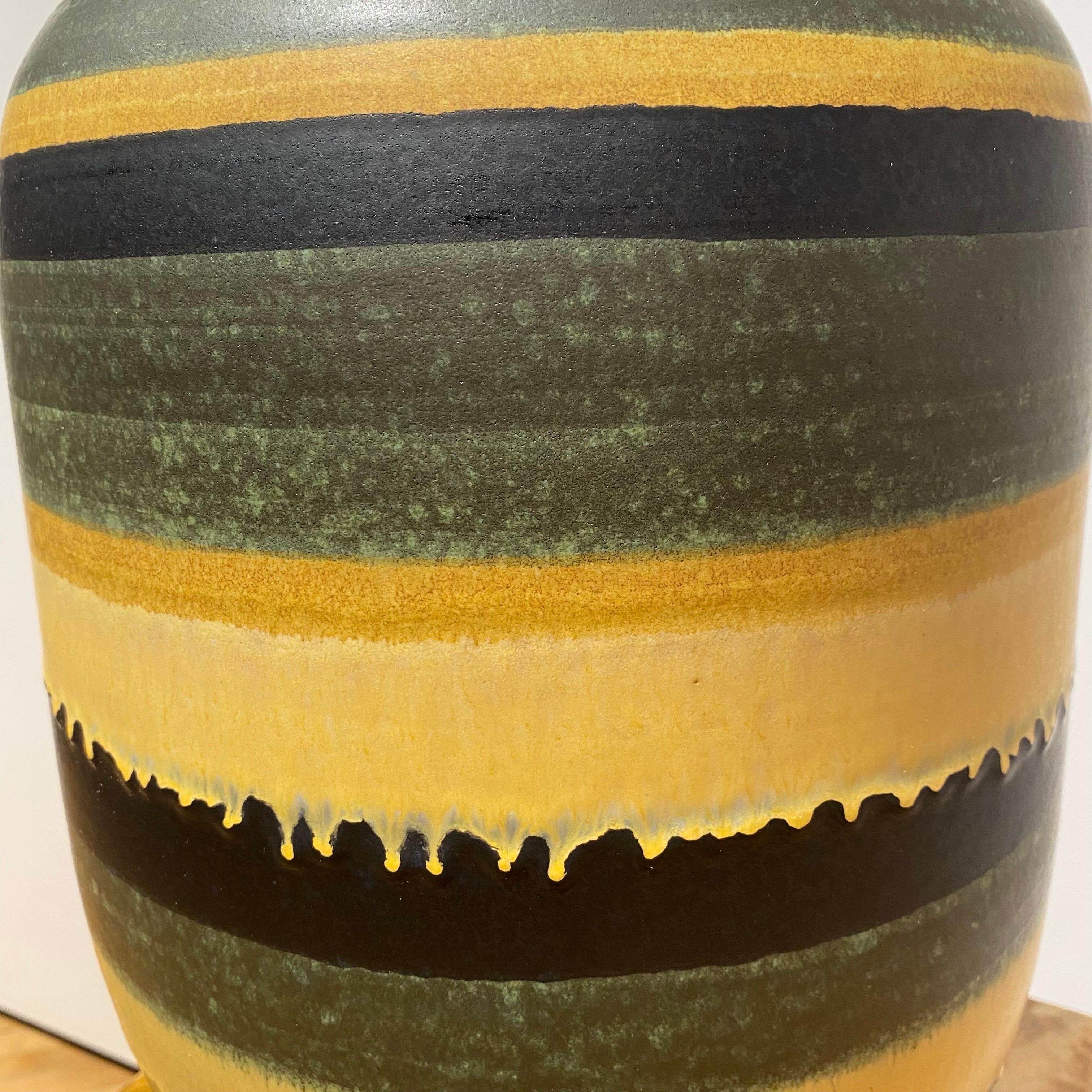 Mid-Century Modern Vase Bitossi surdimensionné, signé Alvino Bagni en vente