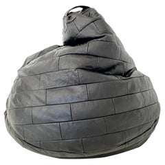 De Sede Black Patchwork Leather Bean Bag