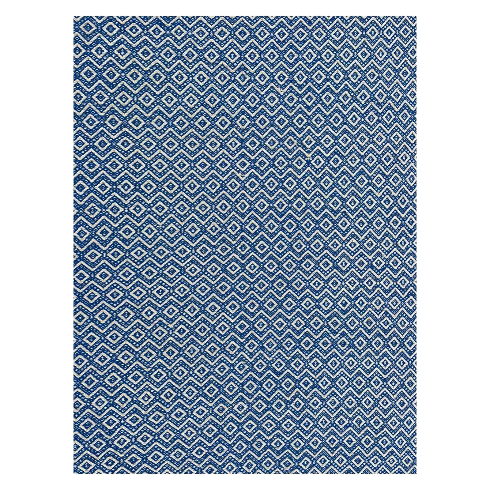 Oversized Blue and White Flat-Weave Indian Kilim by Gordian Rugs