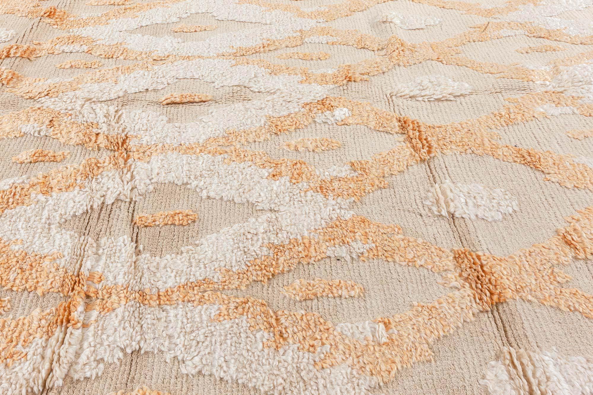 Oversized Bold Kasuri Wool Rug – Handwoven Indian Masterpiece by Doris Leslie Blau 
Size: 14'2