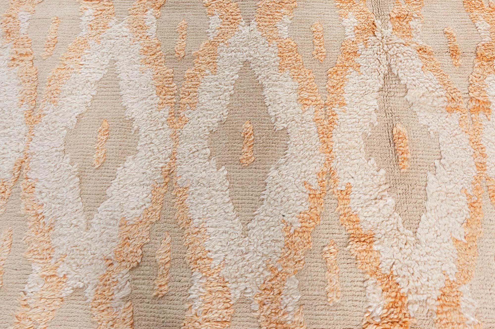 Contemporary Oversized Bold Kasuri Wool Rug by Doris Leslie Blau For Sale