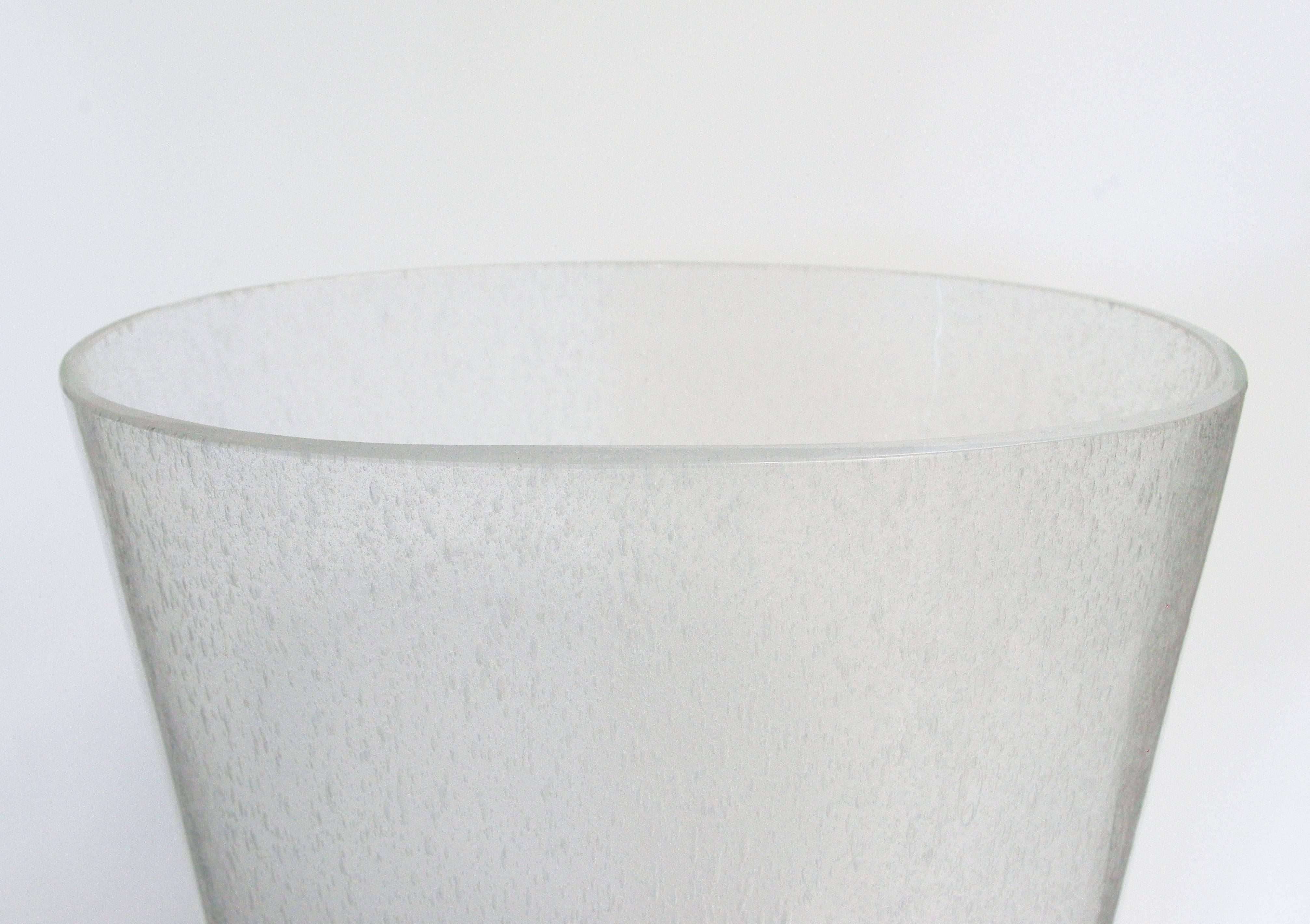 Mid-Century Modern Oversized Bollicine Murano Glass Vases