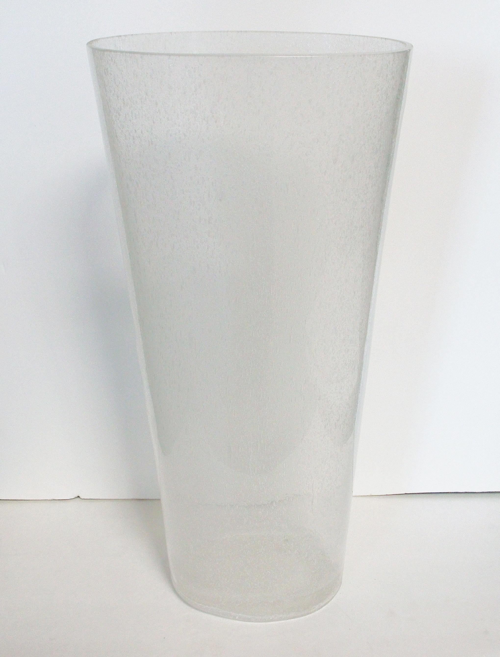 20th Century Oversized Bollicine Murano Glass Vases