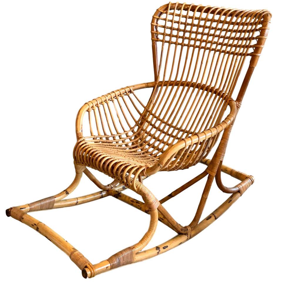 Bamboo Rocking Chairs - 28 For Sale at 1stdibs