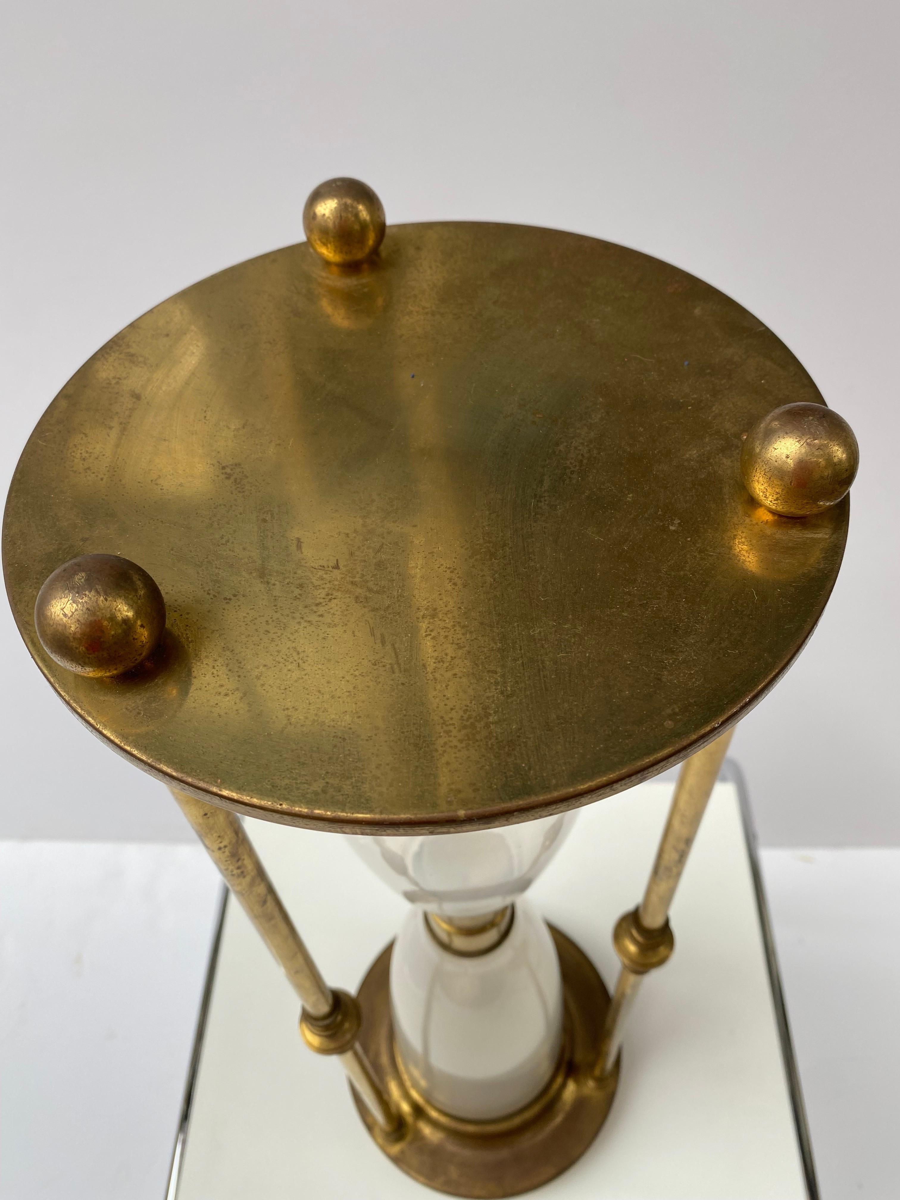 Mid-Century Modern Oversized Brass Timer