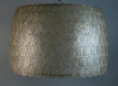 Oversized Capiz Shell Pendant  / Lantern Light