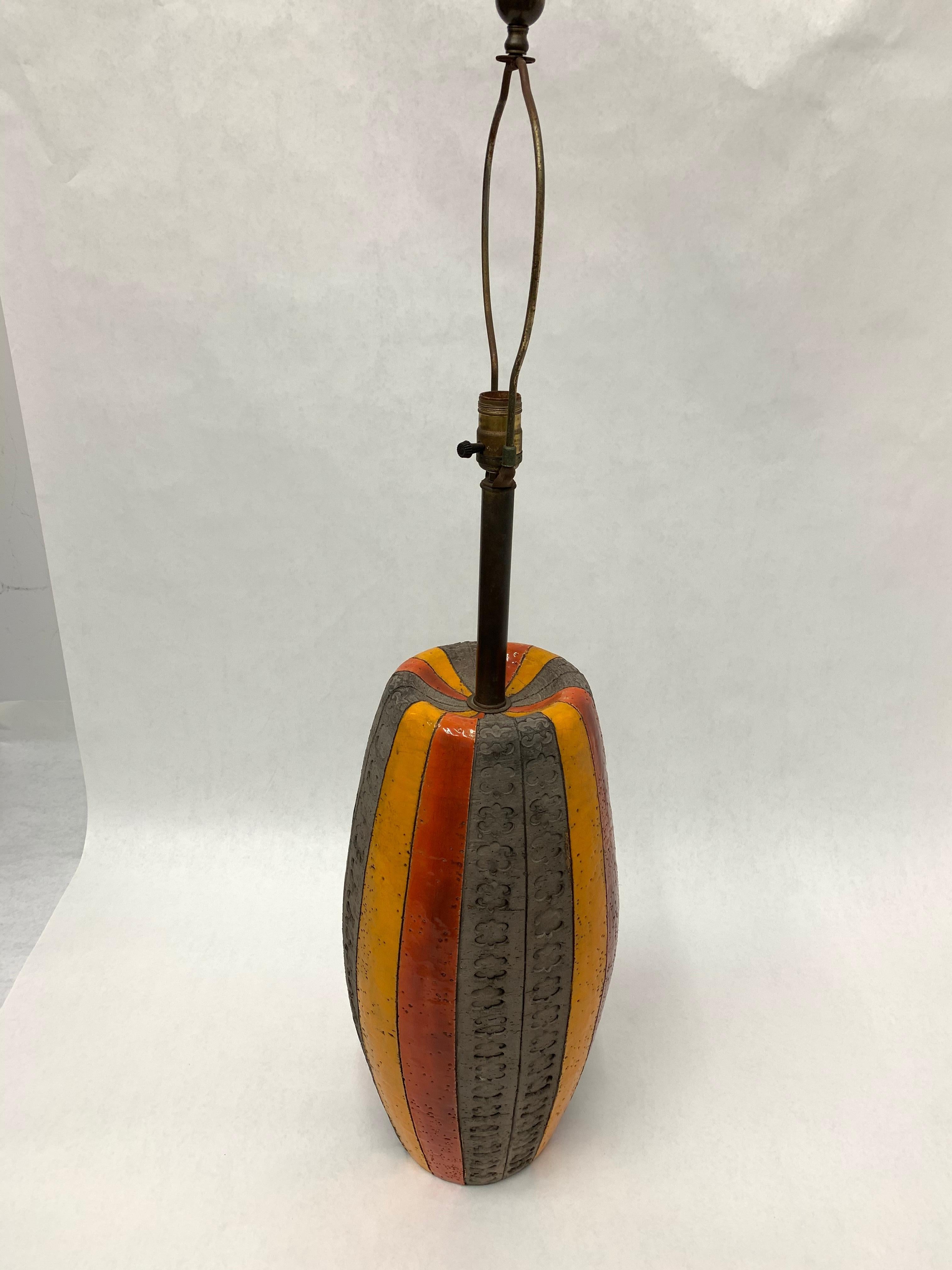 Lampe en céramique surdimensionnée d'Aldo Londi pour Bitossi en vente 6