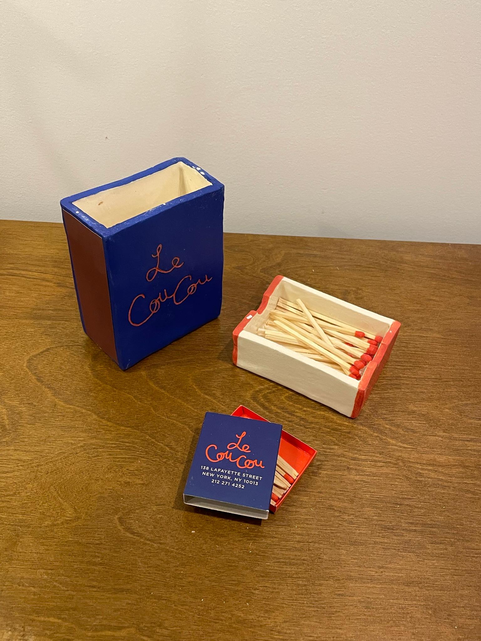 The Matchbox Series is composed of roughly 3”x 5” to 5” x 7” boxes that make direct references to iconic culinary institutions. These boxes come with slide out inserts that are filled with oversized matches, roughly 20-30 per order. There is also a