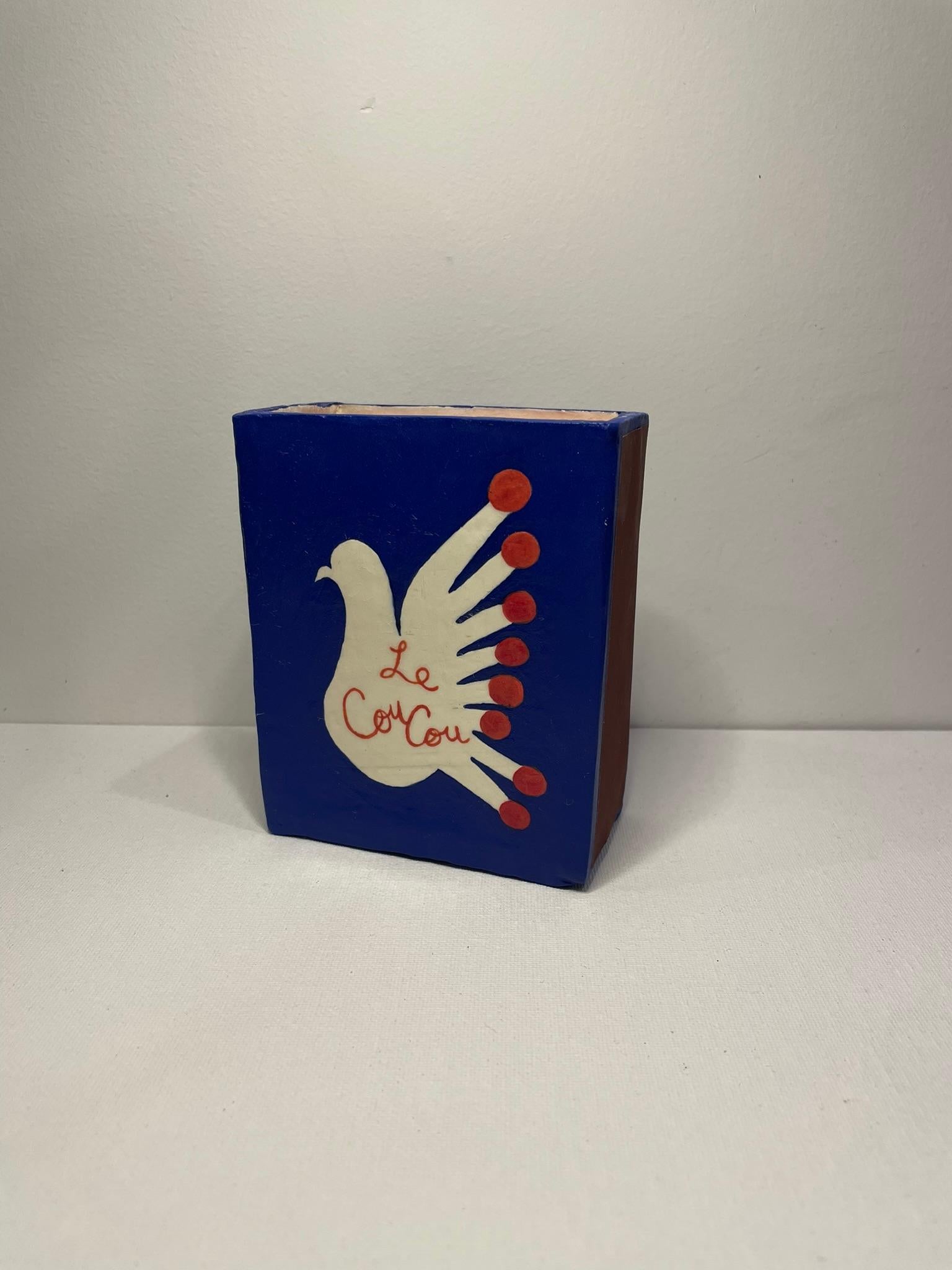 Glazed Oversized Ceramic Matchbox - NYC's Le Coucou For Sale