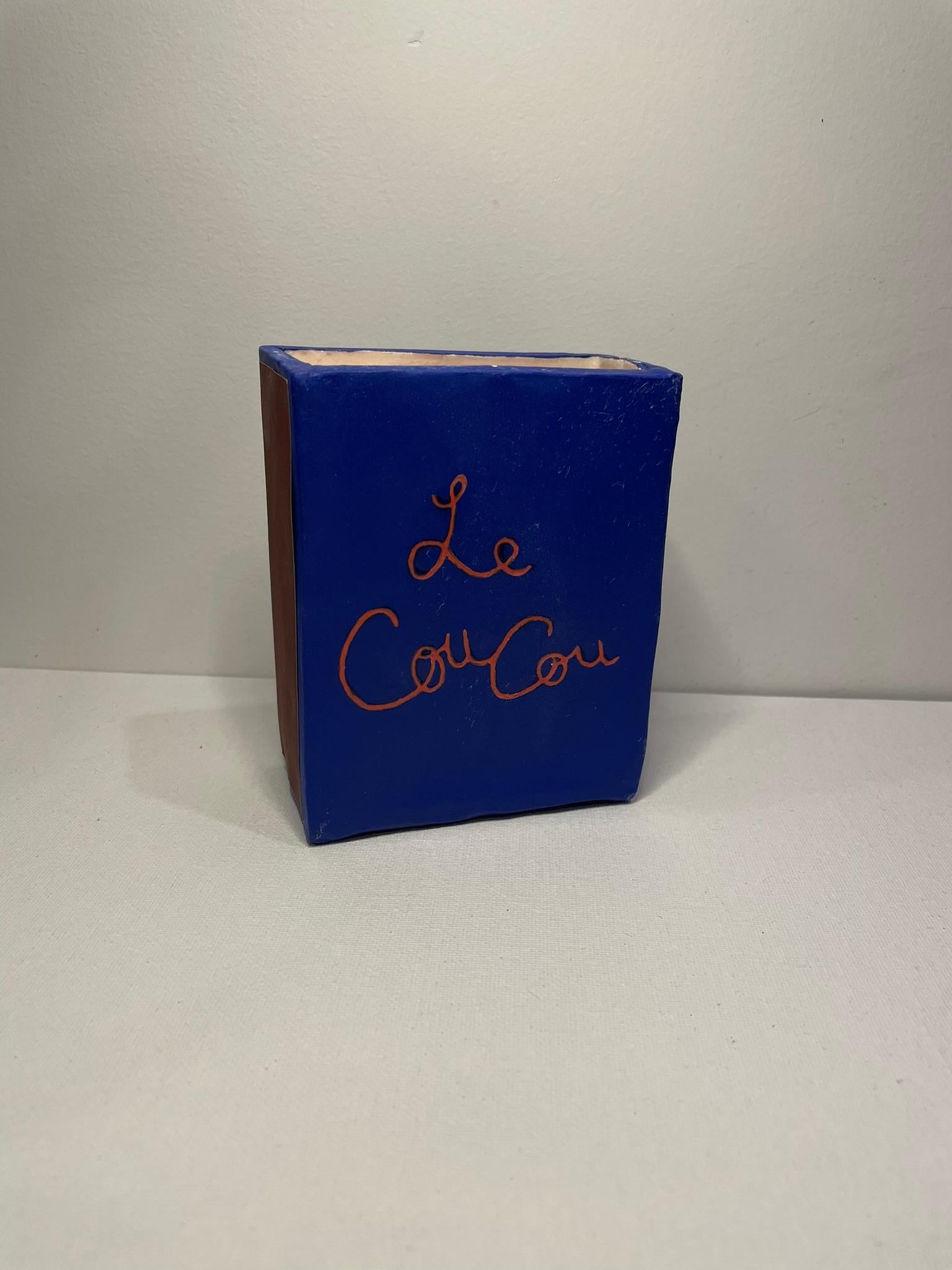 Contemporary Oversized Ceramic Matchbox - NYC's Le Coucou For Sale