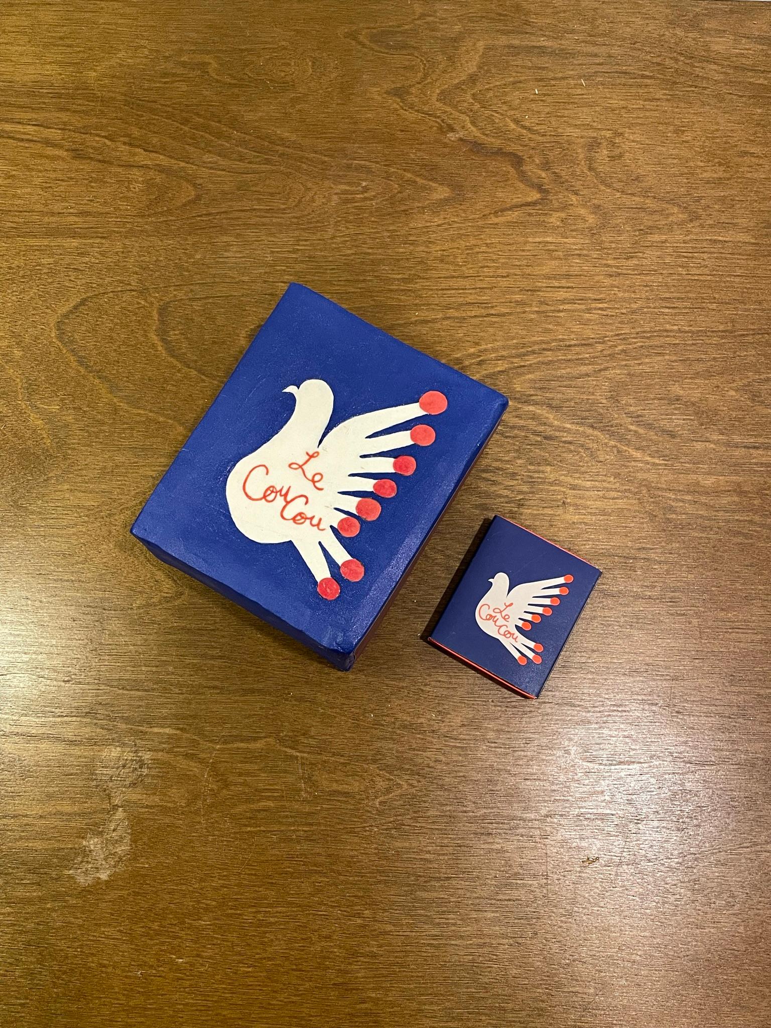 Oversized Ceramic Matchbox - NYC's Le Coucou For Sale 2