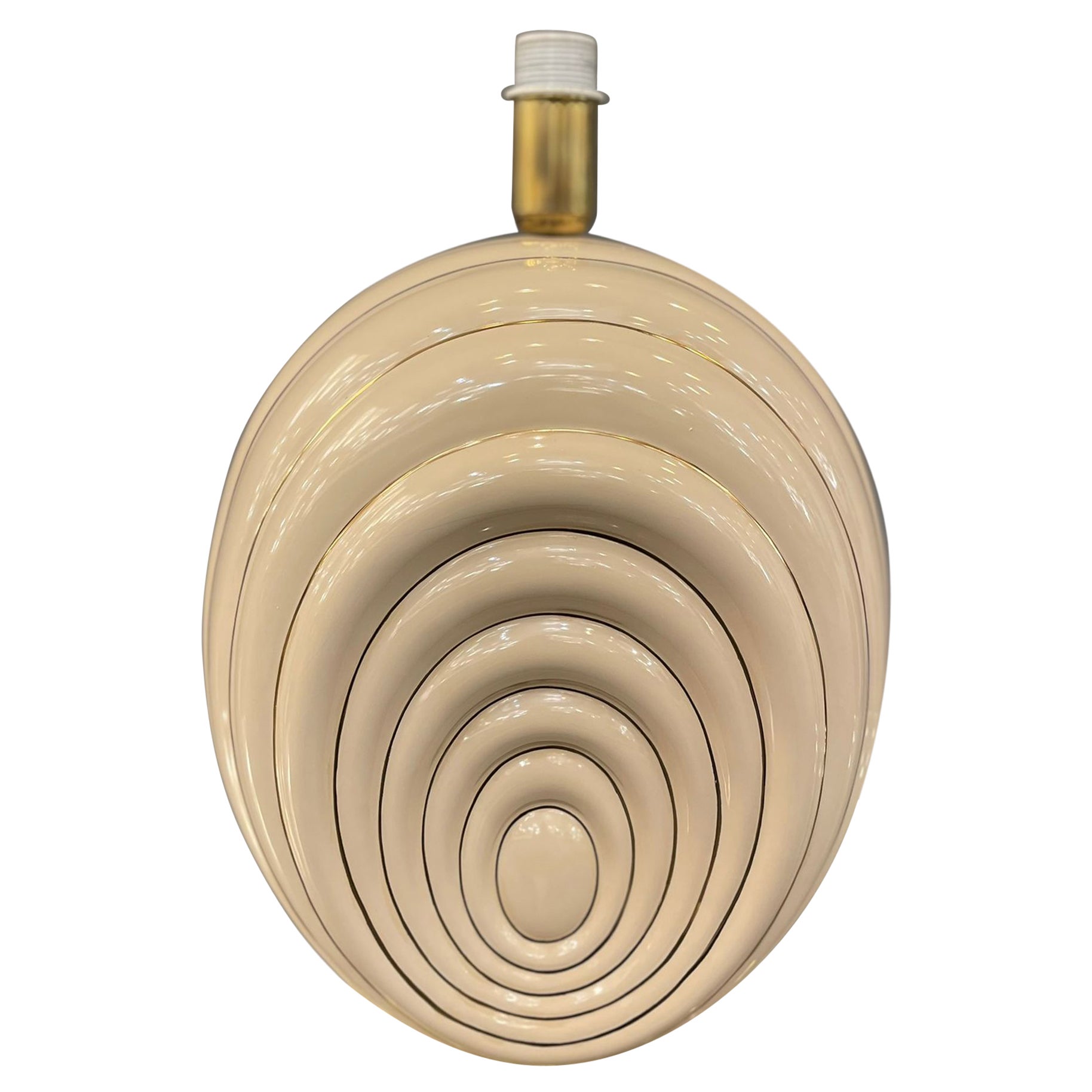 Oversized  Ceramic Table Lamp in the Style of Tommaso Barbi, Italy For Sale