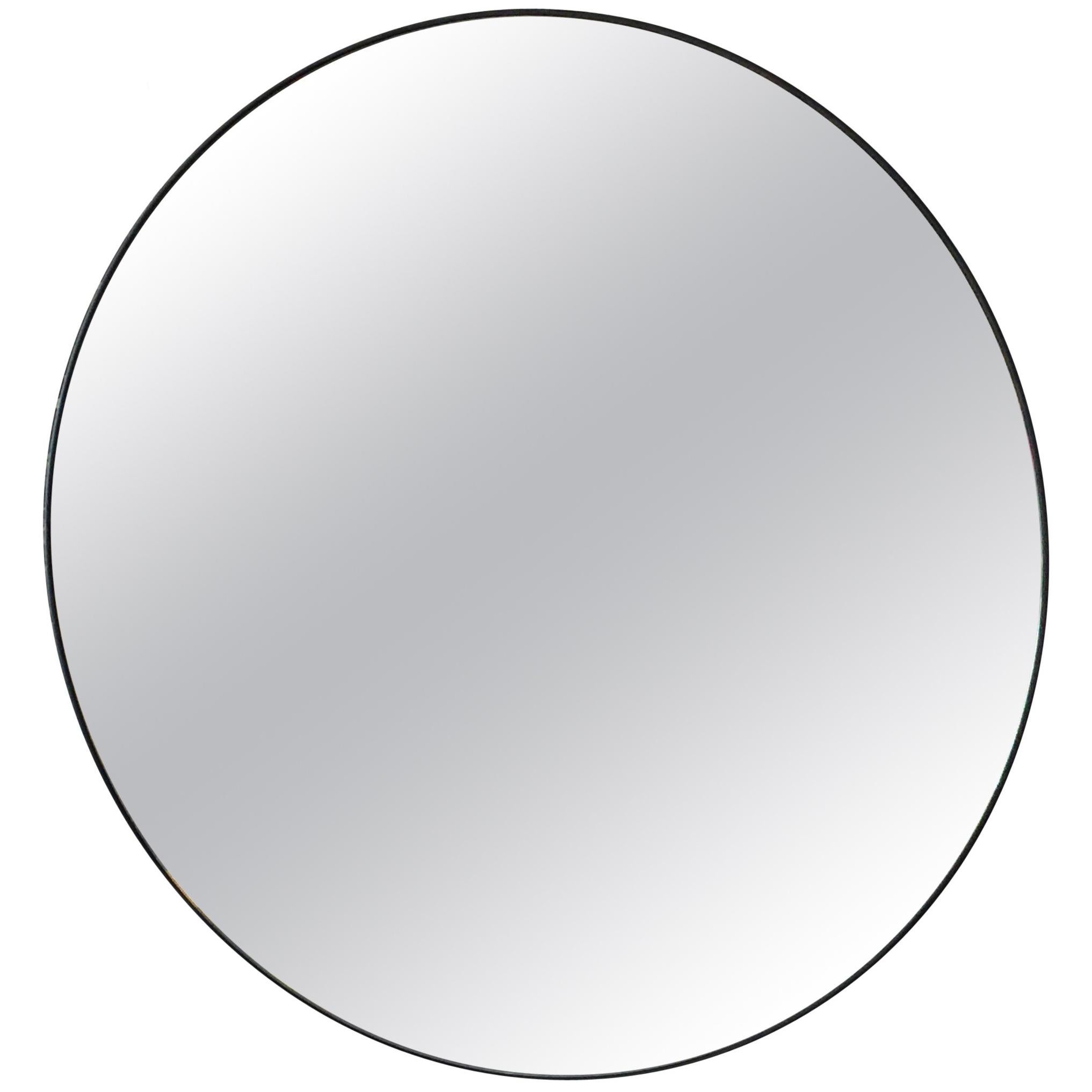 Miroir rond « Cerceau » surdimensionné par Design Frres