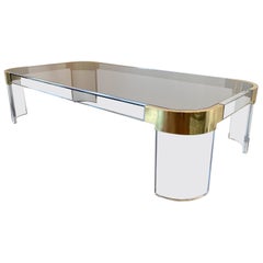 Oversized Charles Hollis Jones "Waterfall Line" Coffee Table, 1970's.