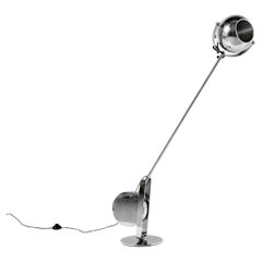 Oversized  Chrome lamp with counterweight Anonymous Italia 1970