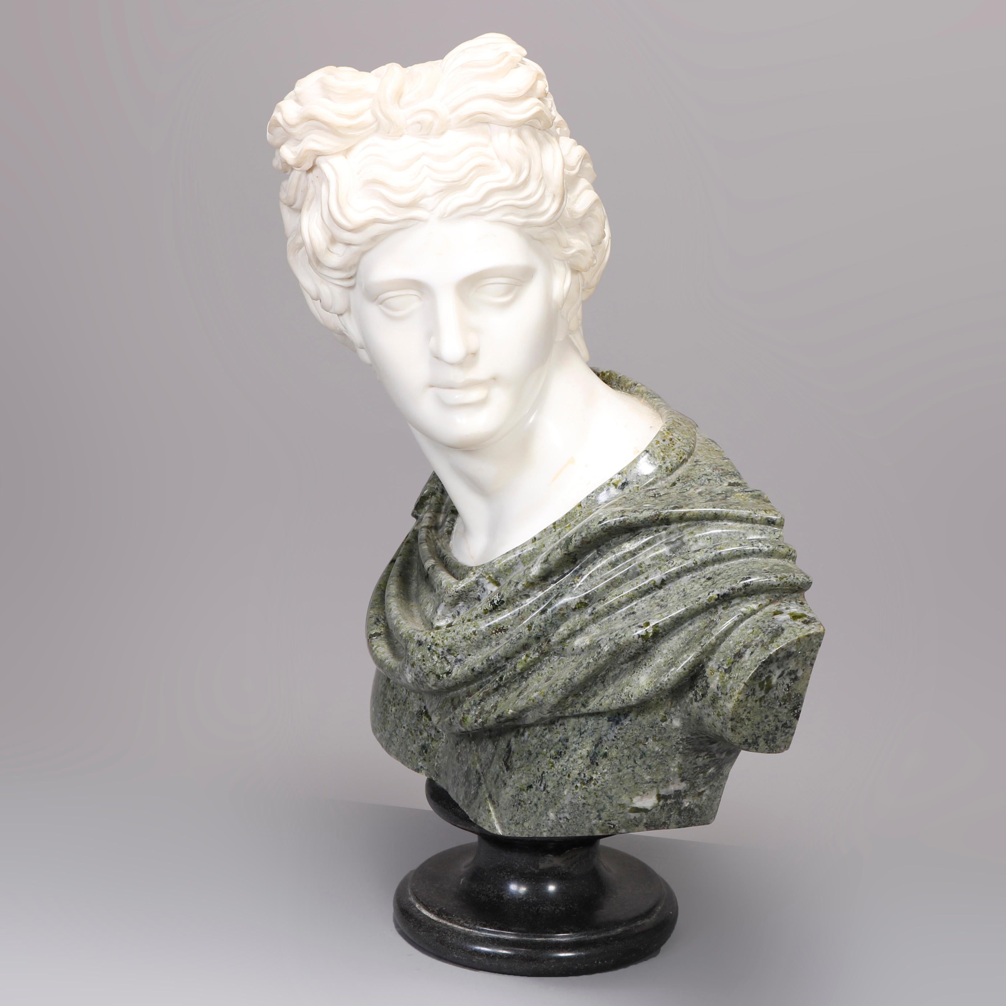 Oversized Classical Greek Marble Sculpture of Apollo Belvedere after Leochares 3
