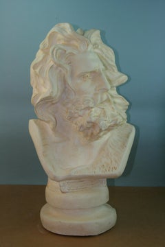 Oversized Classical Male Figure Library Sculpture