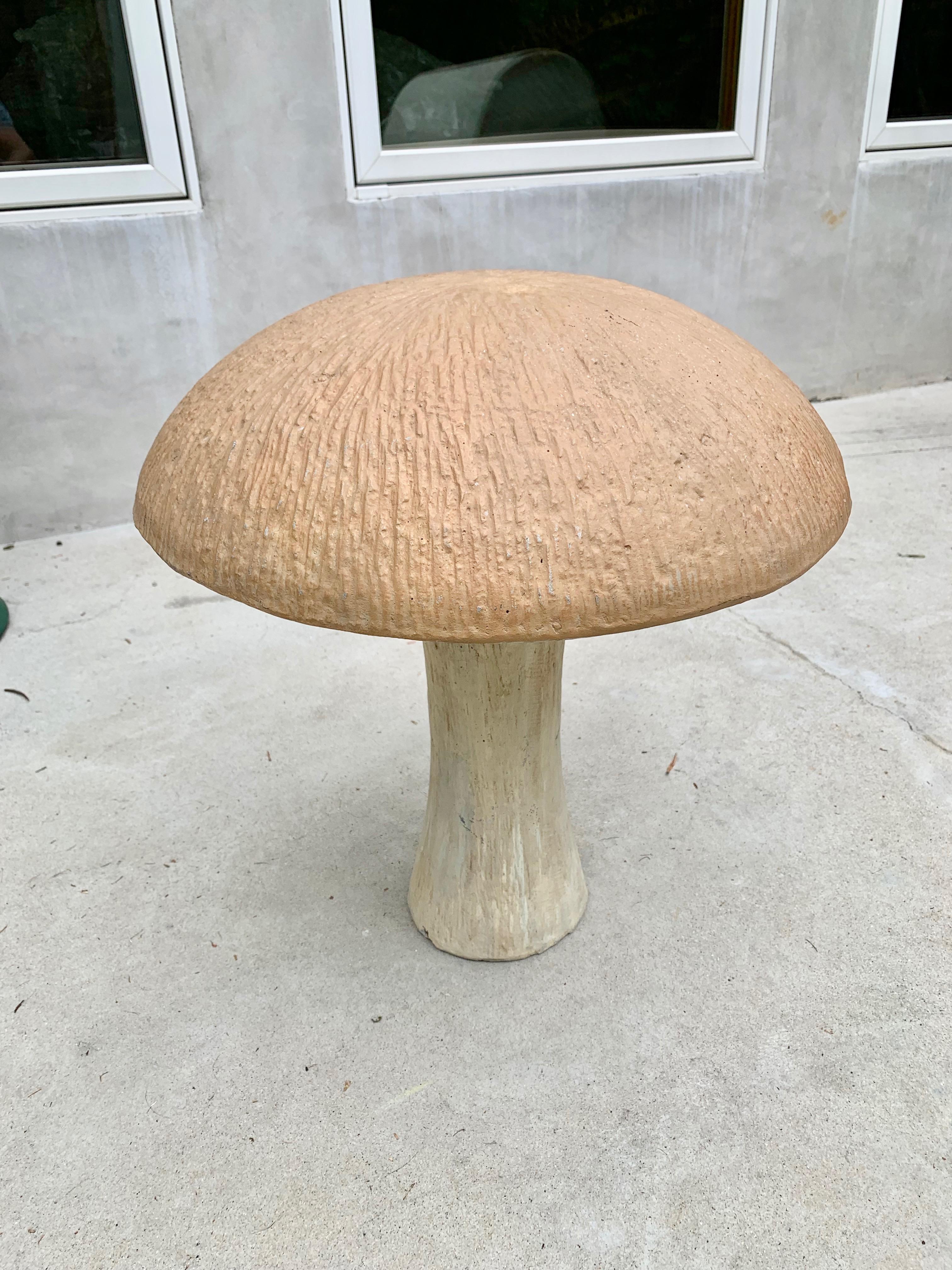 American Oversized Concrete Mushroom Stool