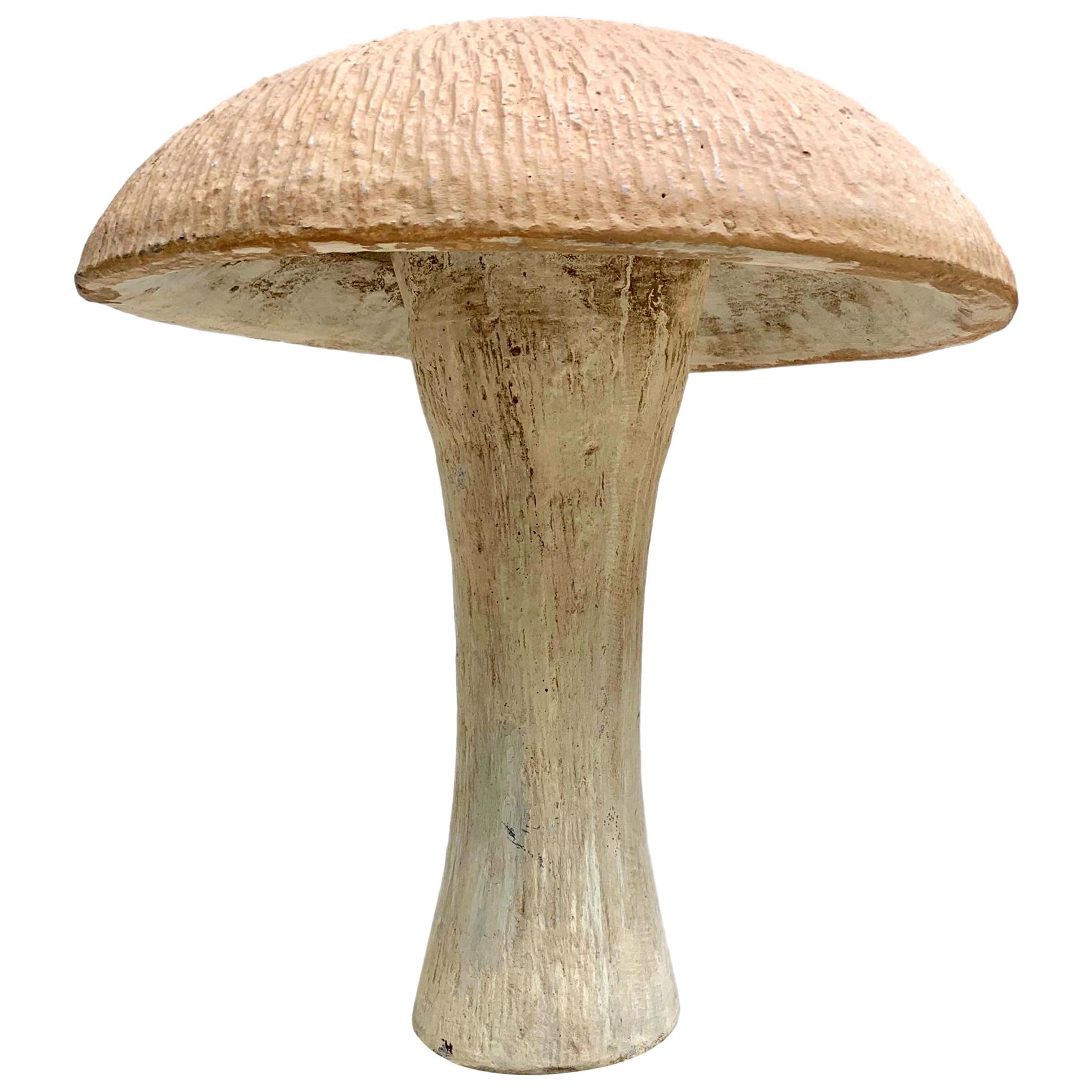Oversized Concrete Mushroom Stool