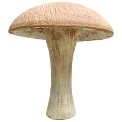 Vintage Oversized Concrete Mushroom Stool