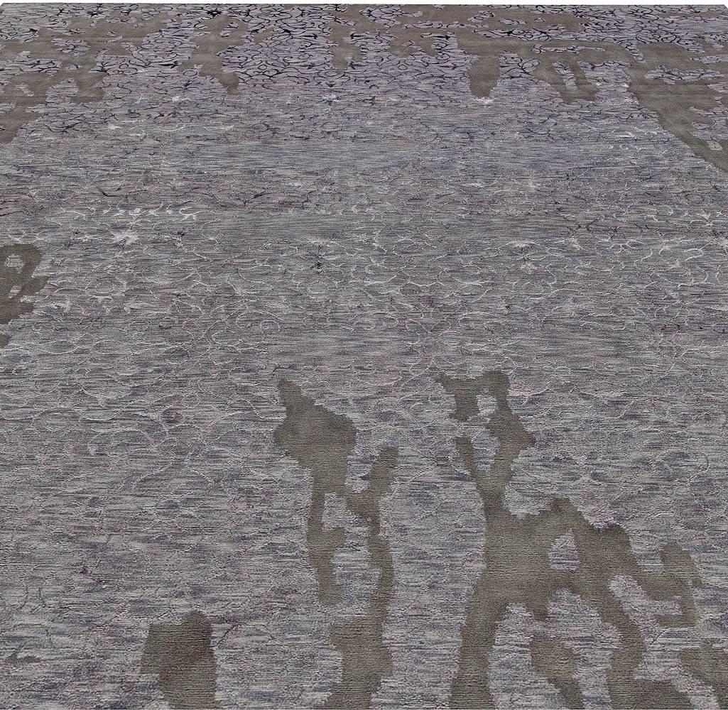 Hand-Knotted Oversized Abstract Modern Wool Rug by Doris Leslie Blau For Sale