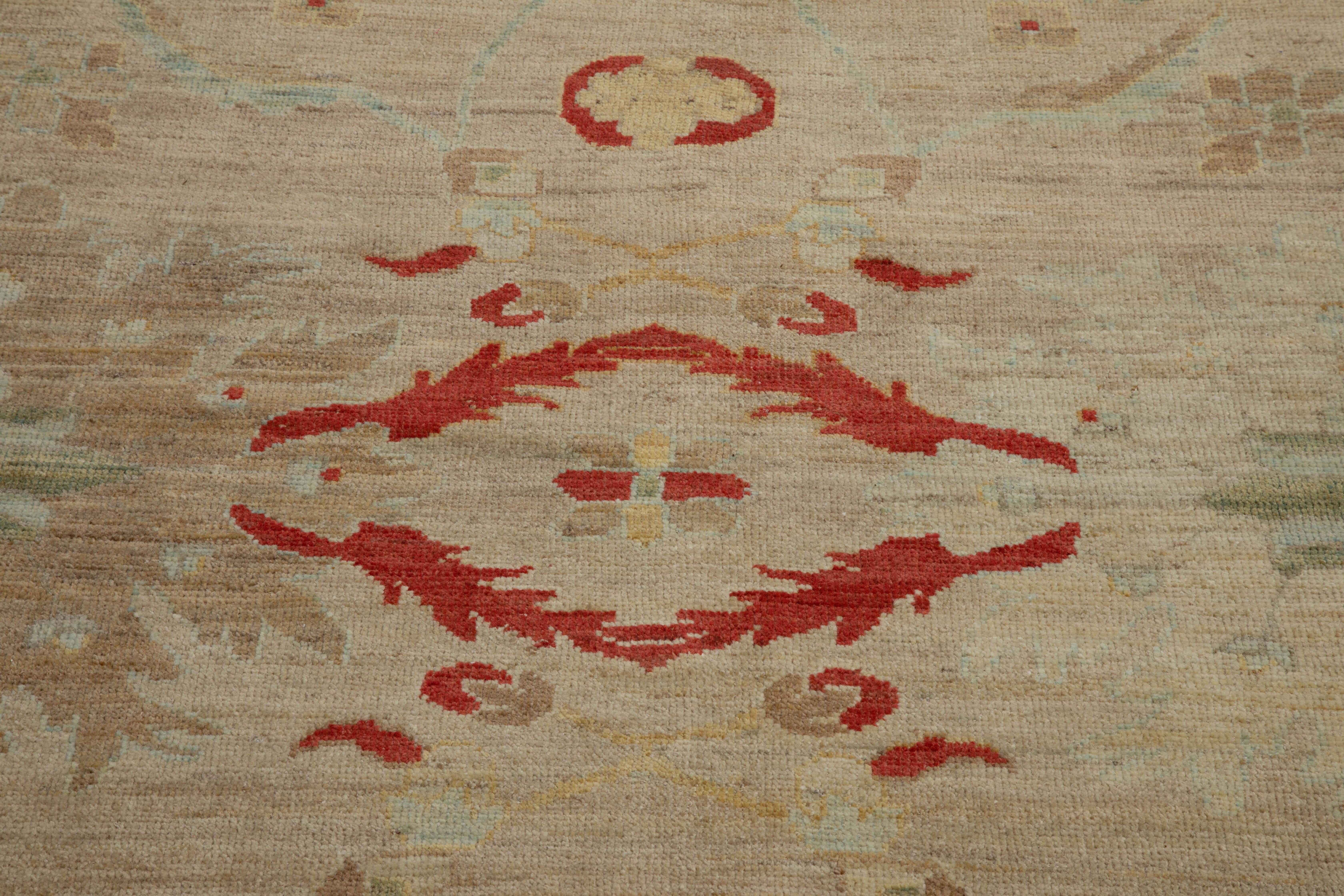 Oversized Contemporary Turkish Sultanabad Rug with Eclectic Floral Details 2