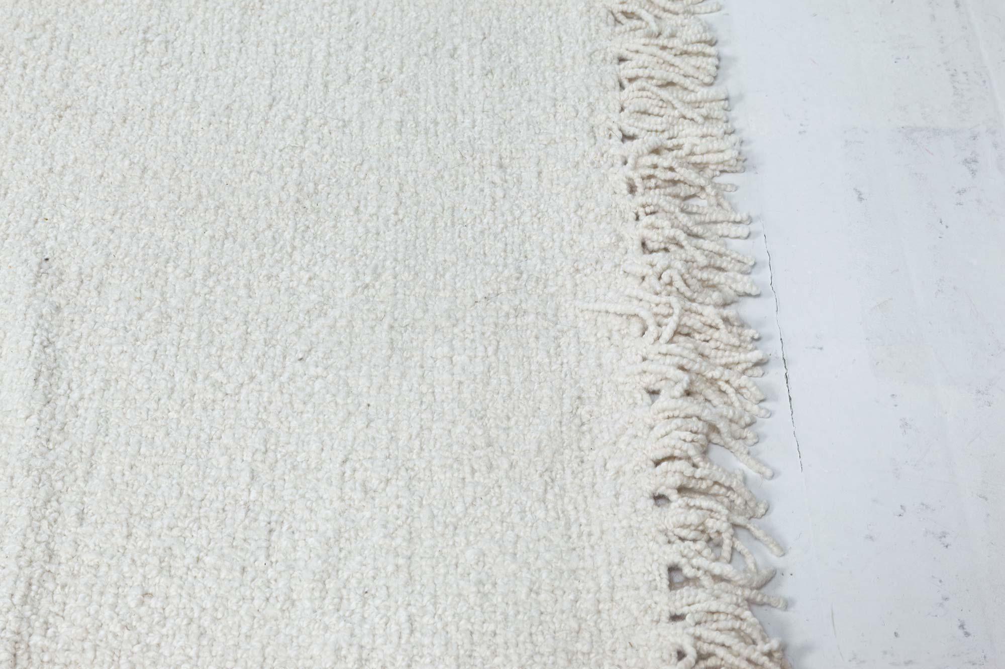 Alfombra contemporánea oversize de lana blanca de tejido plano de Doris Leslie Blau Siglo XXI y contemporáneo en venta