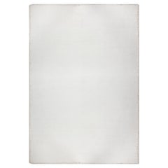 Tappeto contemporaneo sovradimensionato in lana a trama piatta White di Doris White Blau