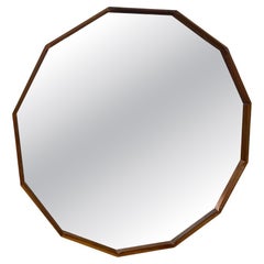 Oversized Dodecagonal Minimalist Wall Mirror , 1990s