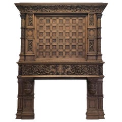 Oversized Dragon Fireplace Mantel