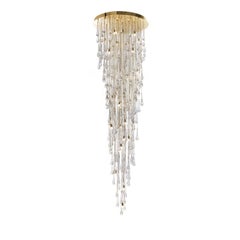 Oversized Drops Venetian Glass Chandelier
