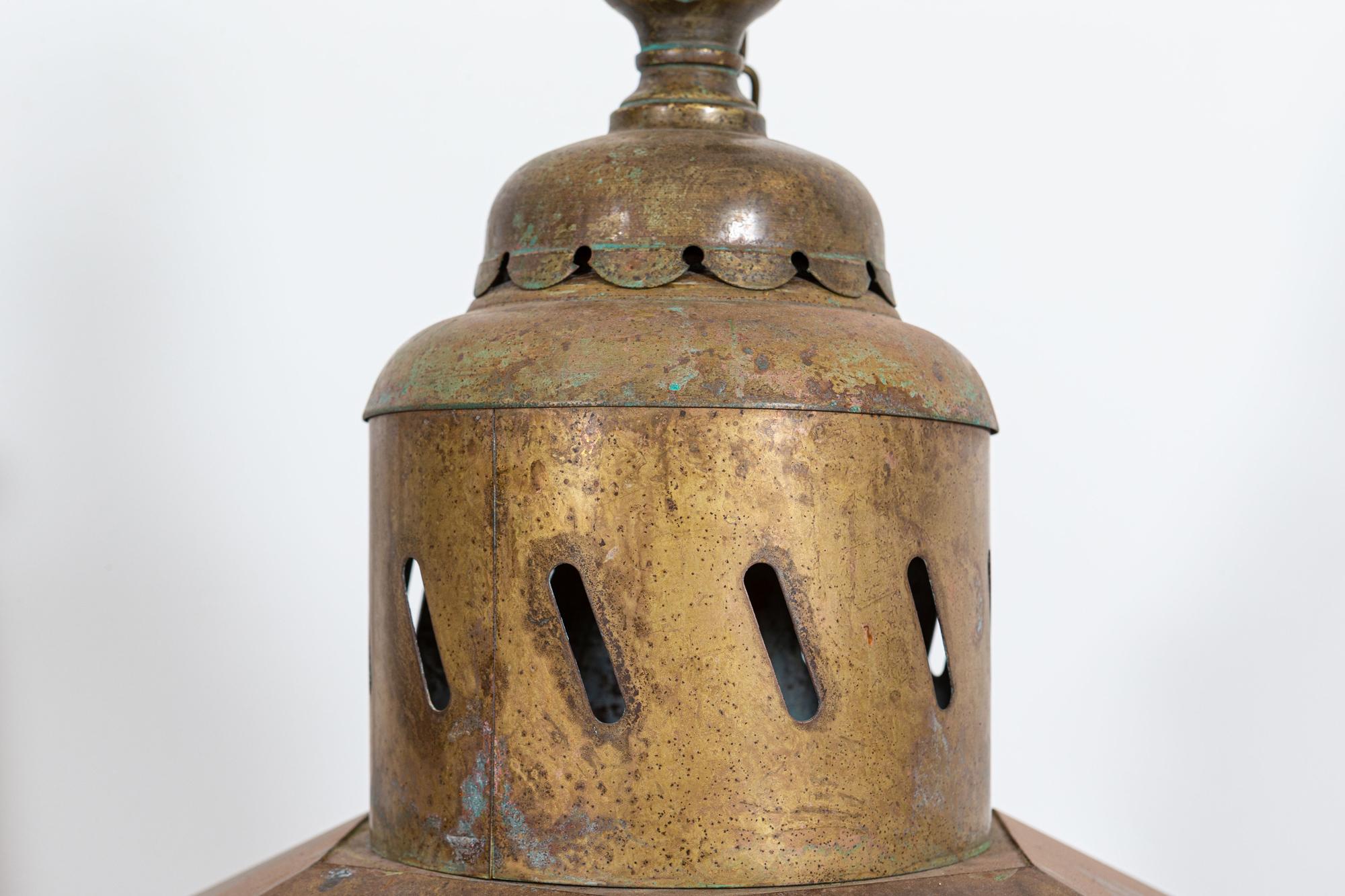 Oversized English Brass Lantern 6