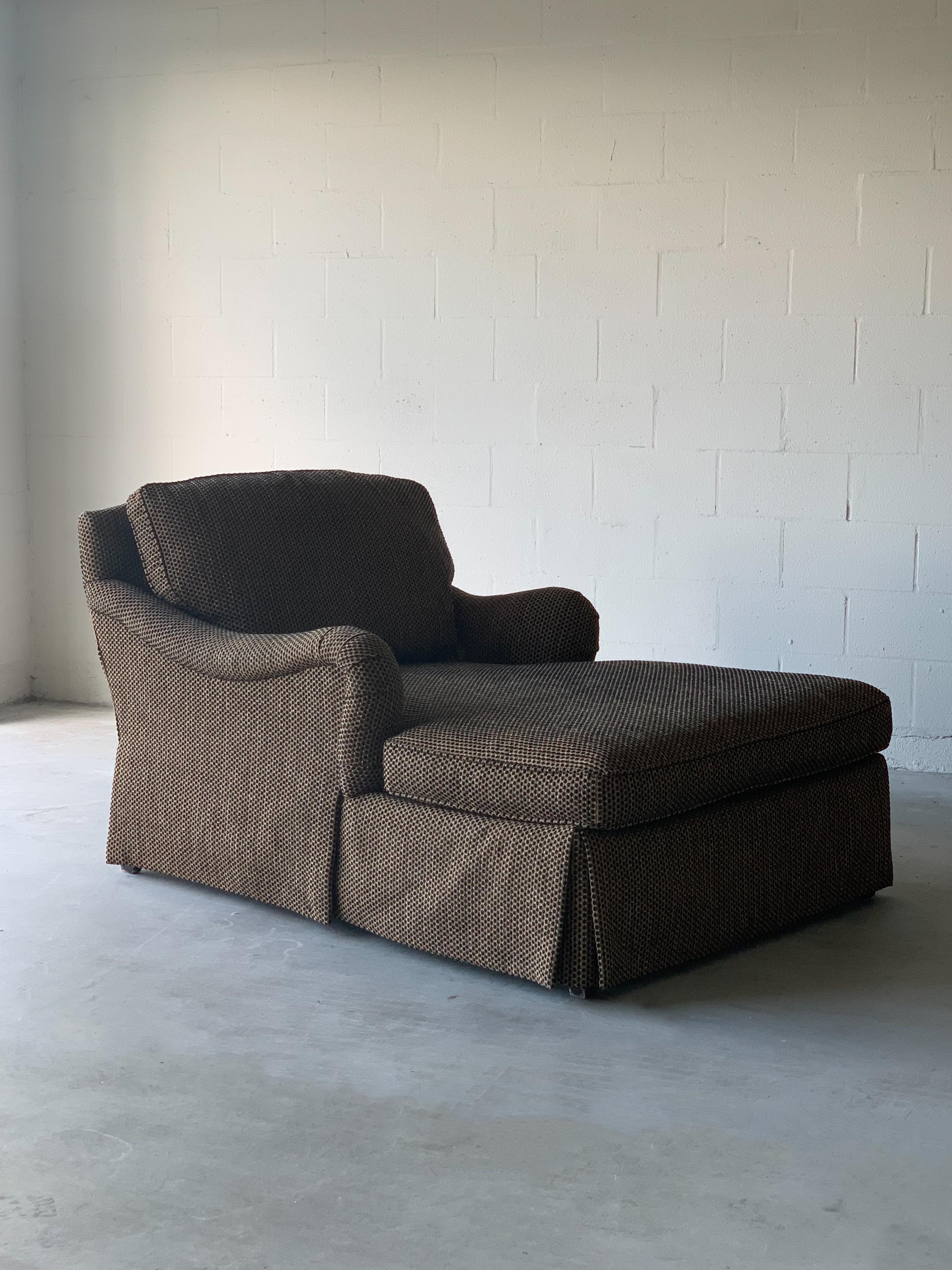 Oversized Belgian Rolled Arm Chaise Lounge at 1stDibs oversized