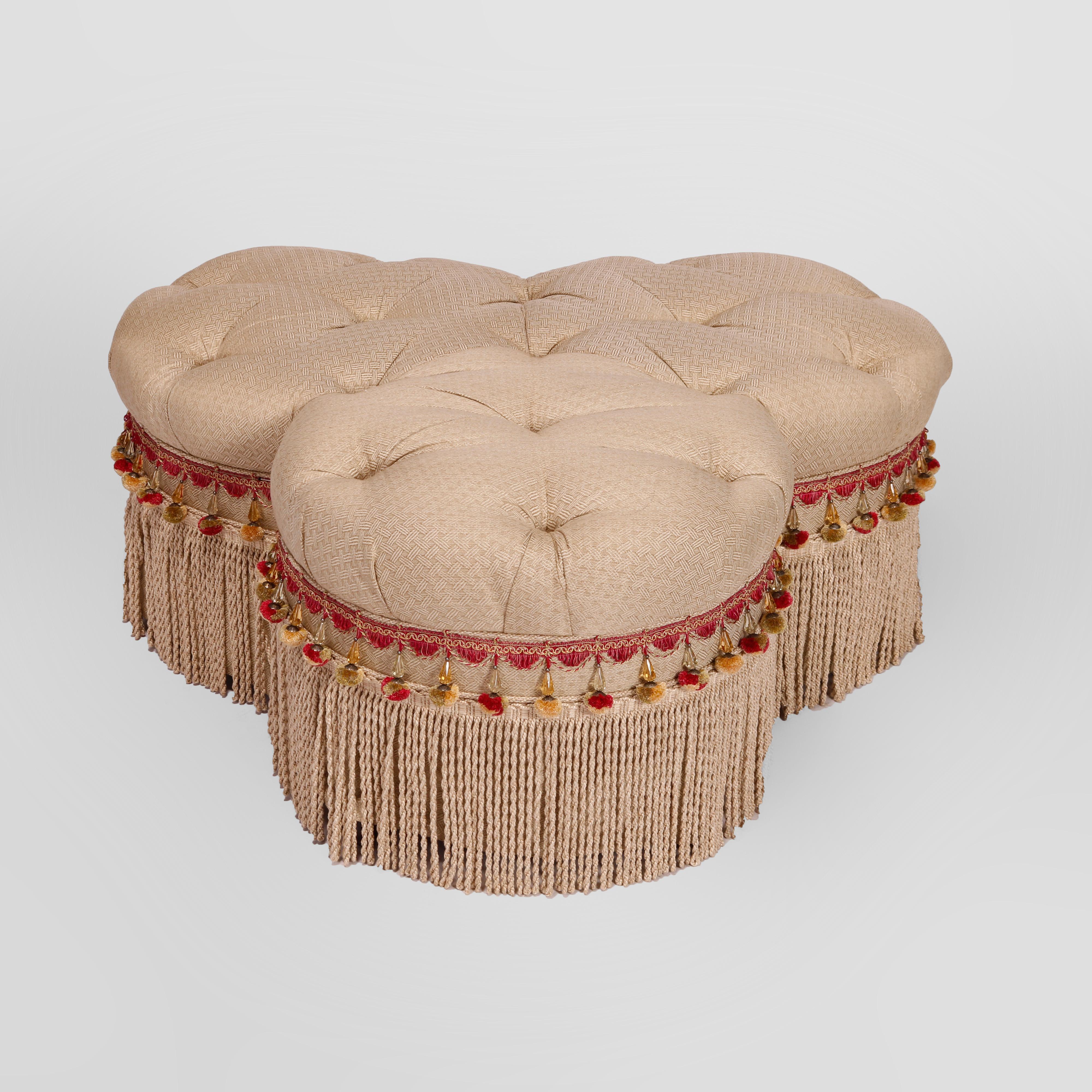 cloverleaf ottoman