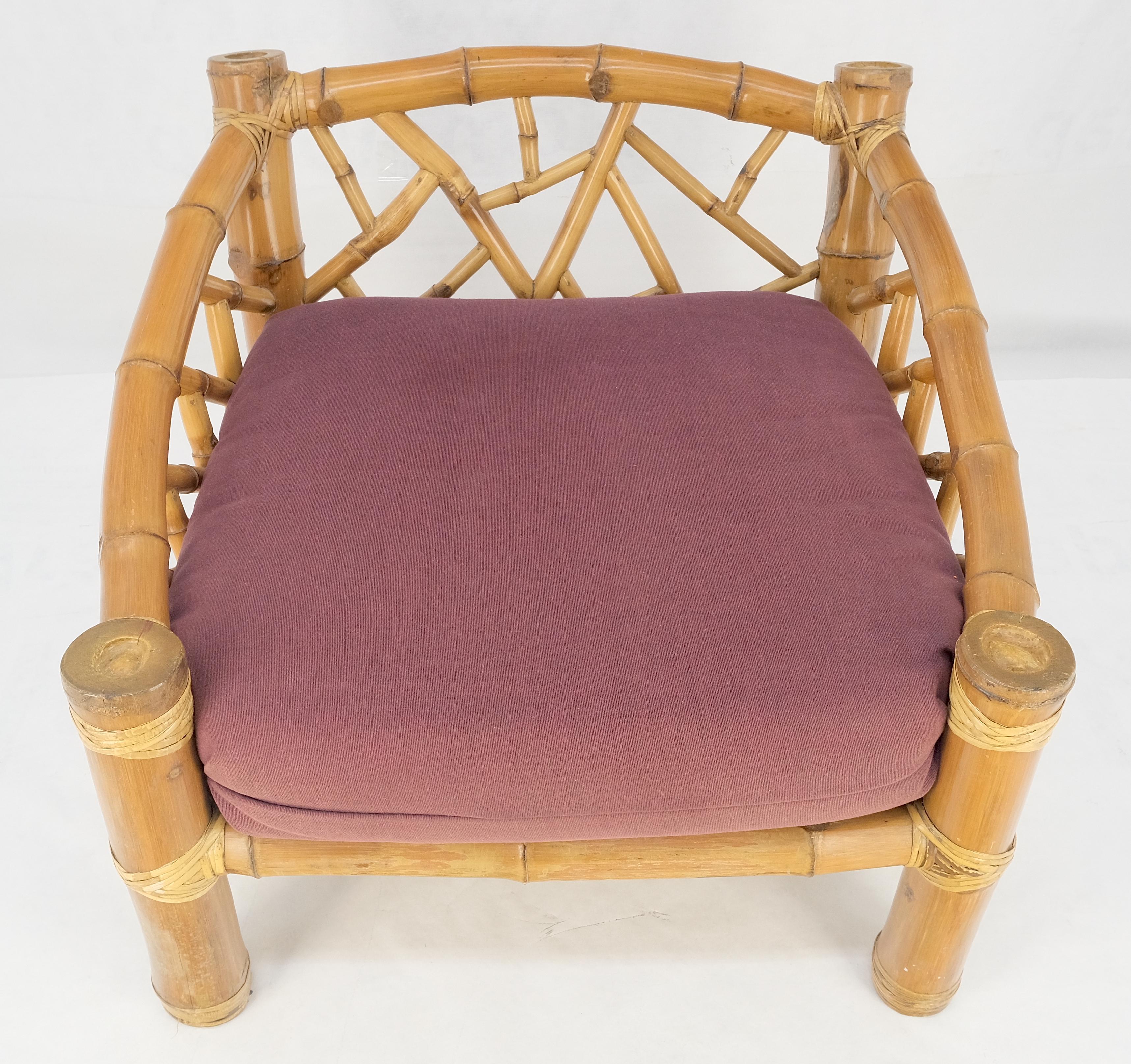 Chaise longue surdimensionnée en bambou très large et épaisse, style Asian Style, super confortable MINT en vente 4