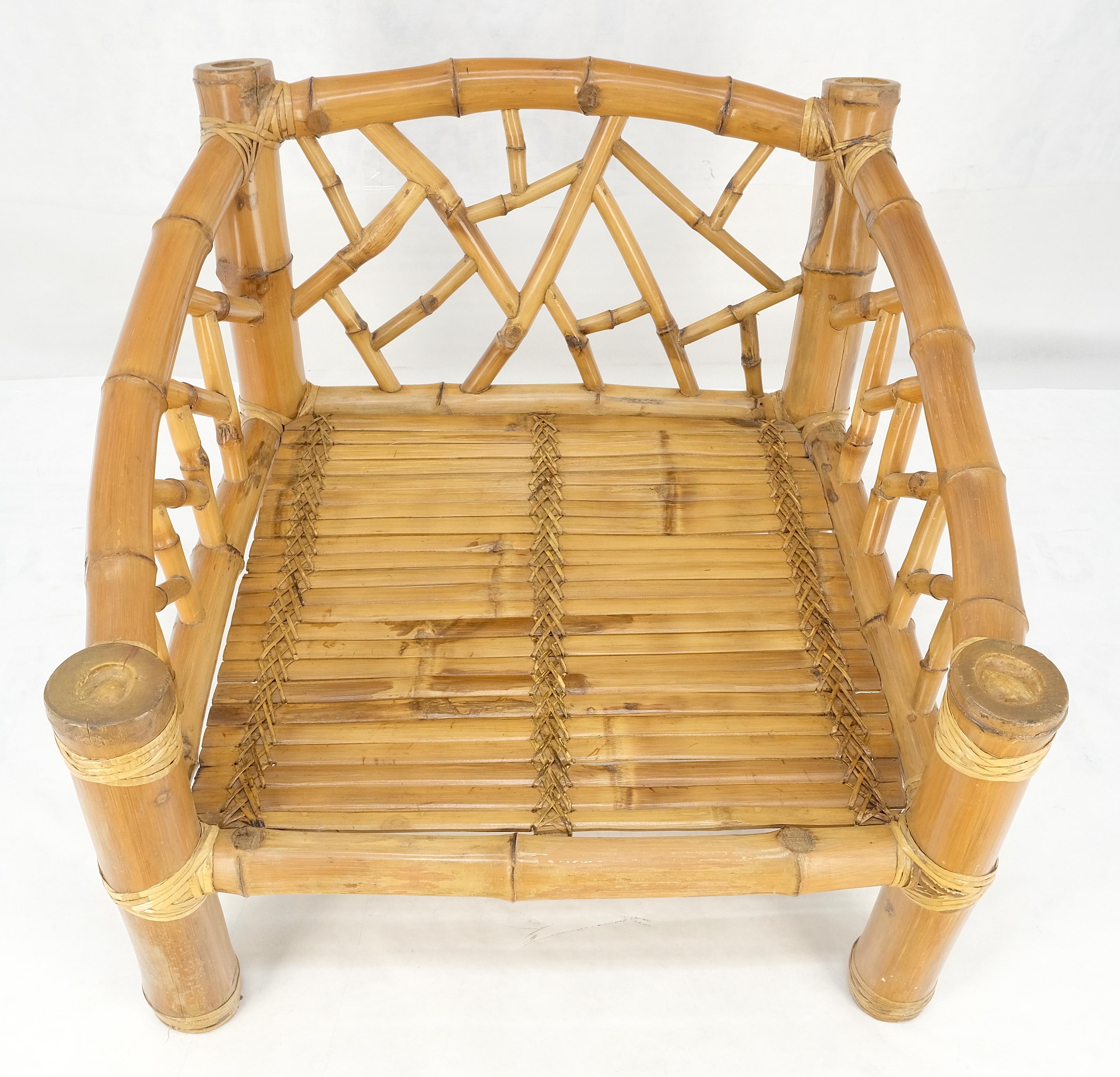 Chaise longue surdimensionnée en bambou très large et épaisse, style Asian Style, super confortable MINT en vente 5