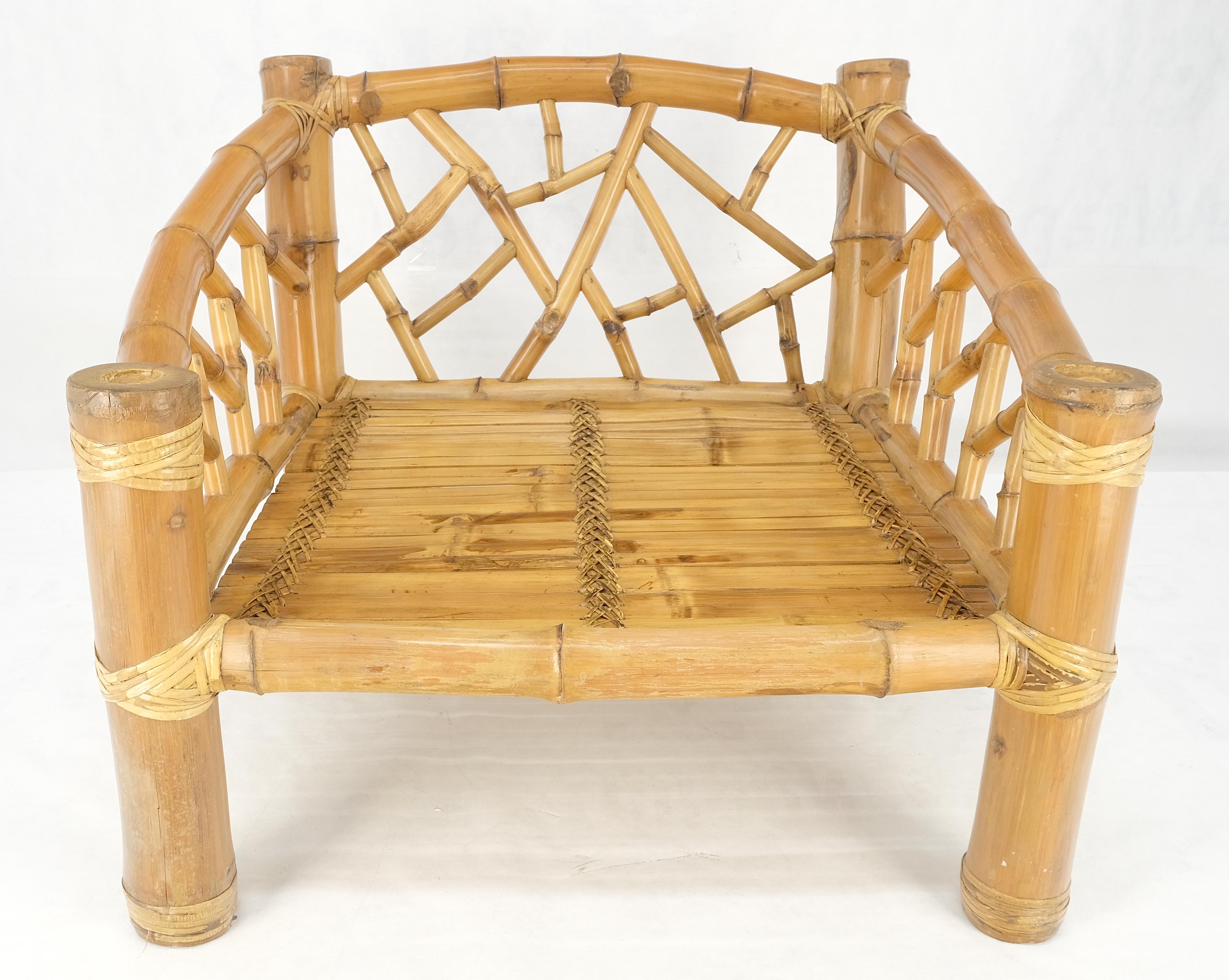 Chaise longue surdimensionnée en bambou très large et épaisse, style Asian Style, super confortable MINT en vente 6