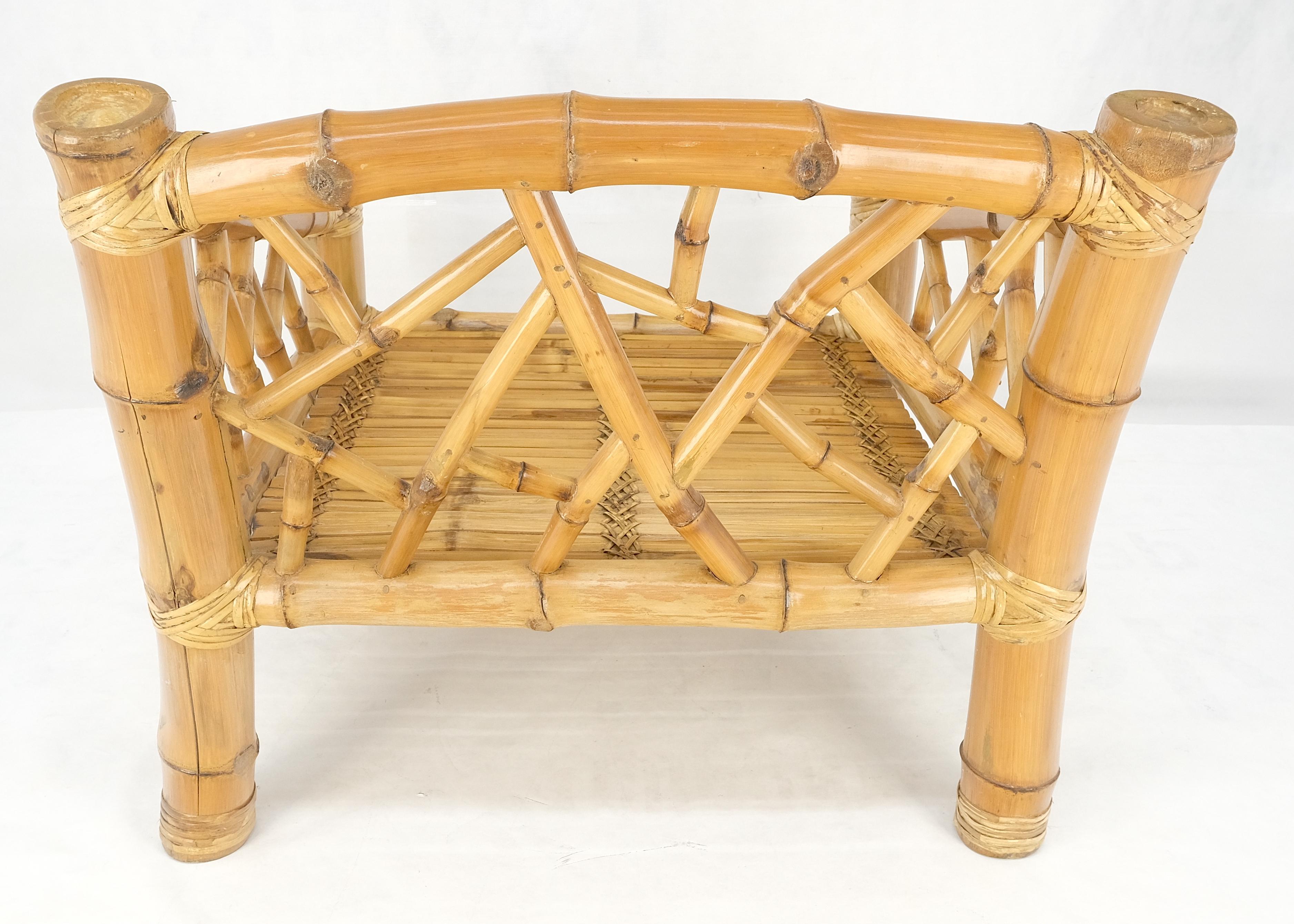 Chaise longue surdimensionnée en bambou très large et épaisse, style Asian Style, super confortable MINT en vente 7
