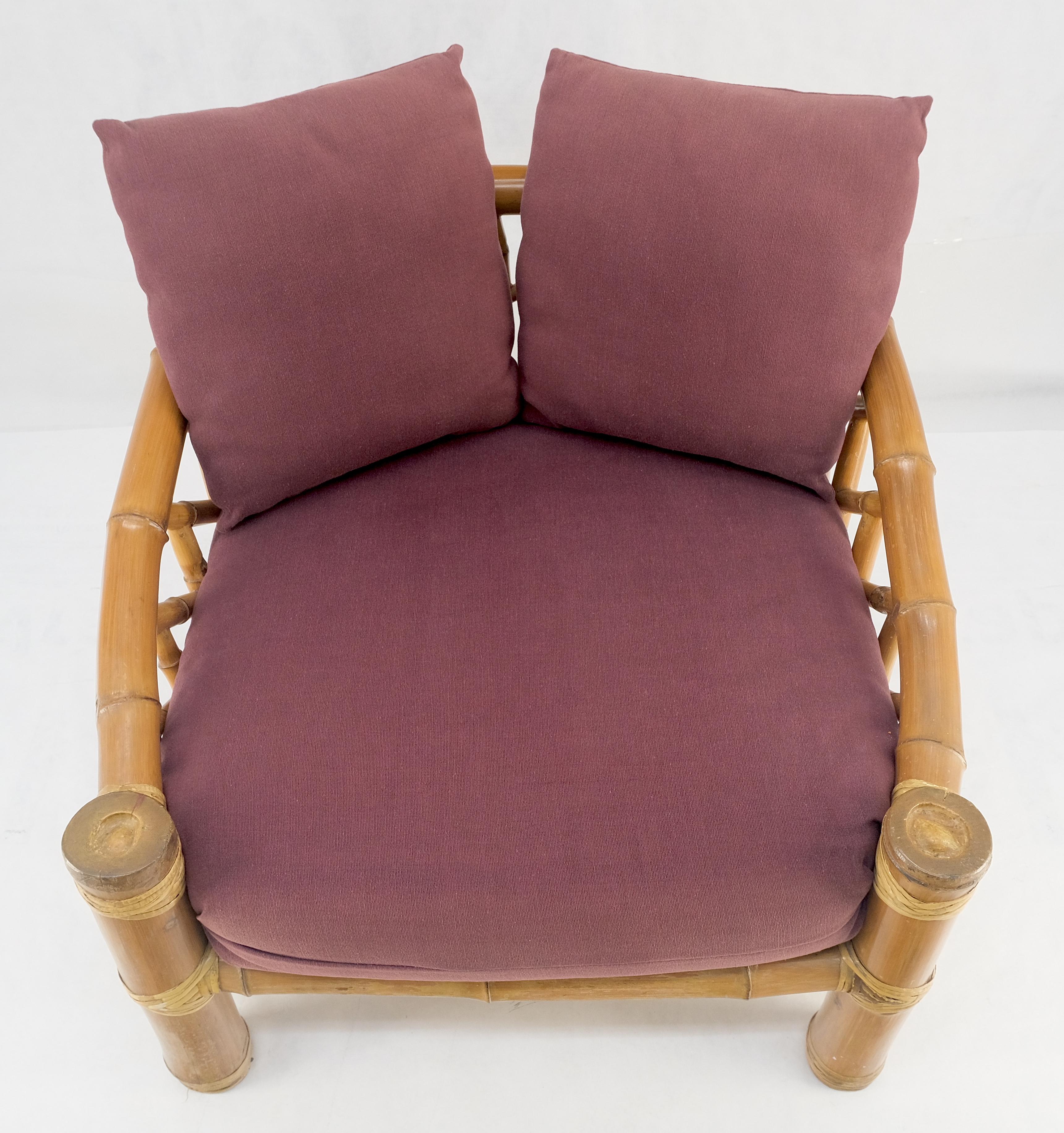 Inconnu Chaise longue surdimensionnée en bambou très large et épaisse, style Asian Style, super confortable MINT en vente