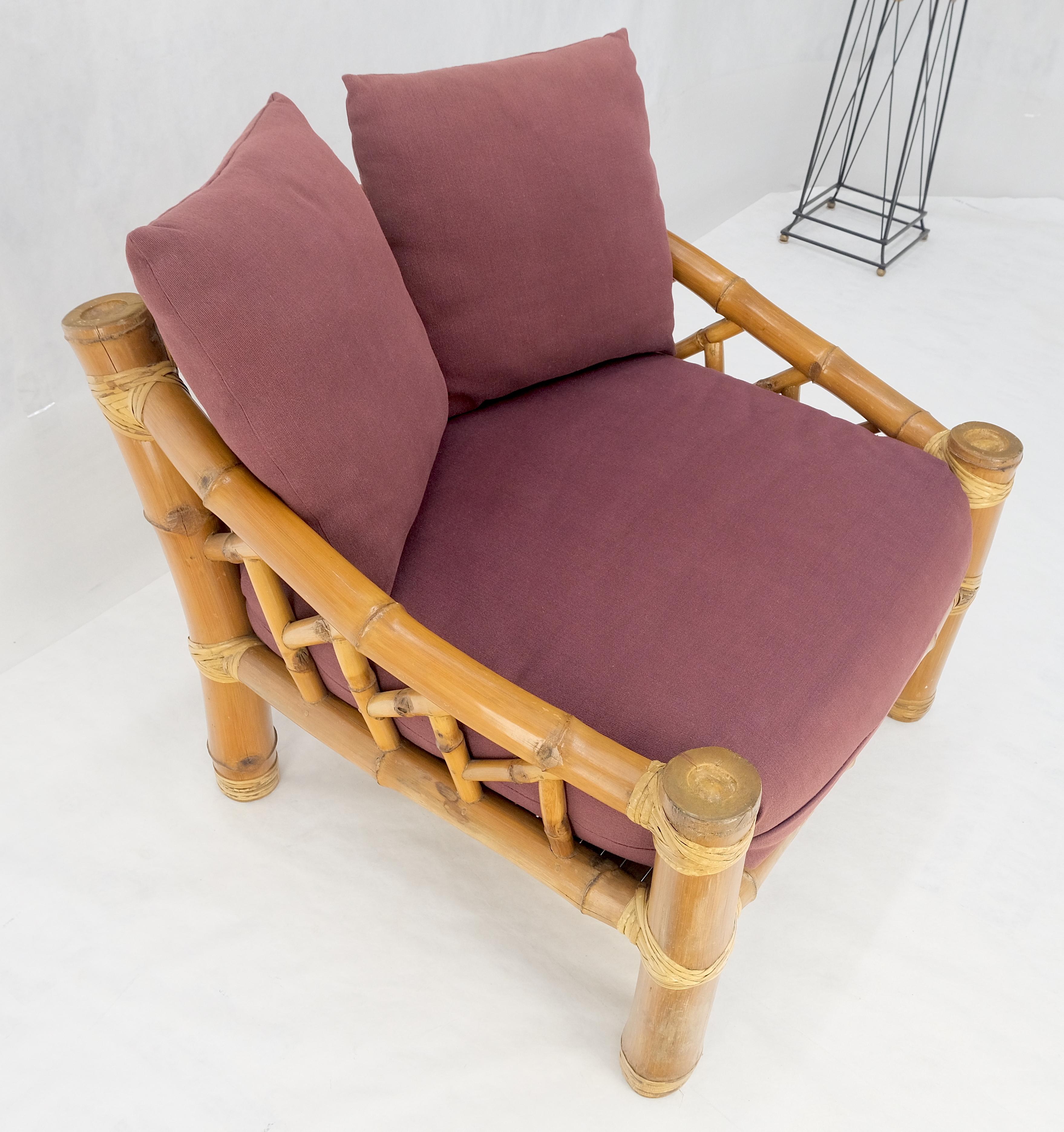 Chaise longue surdimensionnée en bambou très large et épaisse, style Asian Style, super confortable MINT en vente 2
