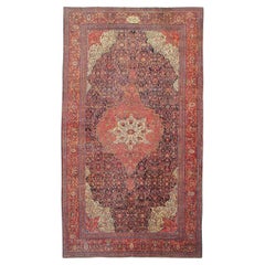 Oversized Fereghan Sarouk Carpet, Late 19th Century