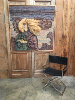 Oversized Fiber Art of Dyed Hemp by Karlo Djurovich