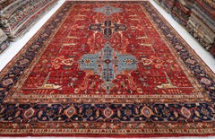 Oversized fine Afghan Turkmen Rug - 120 KPSI