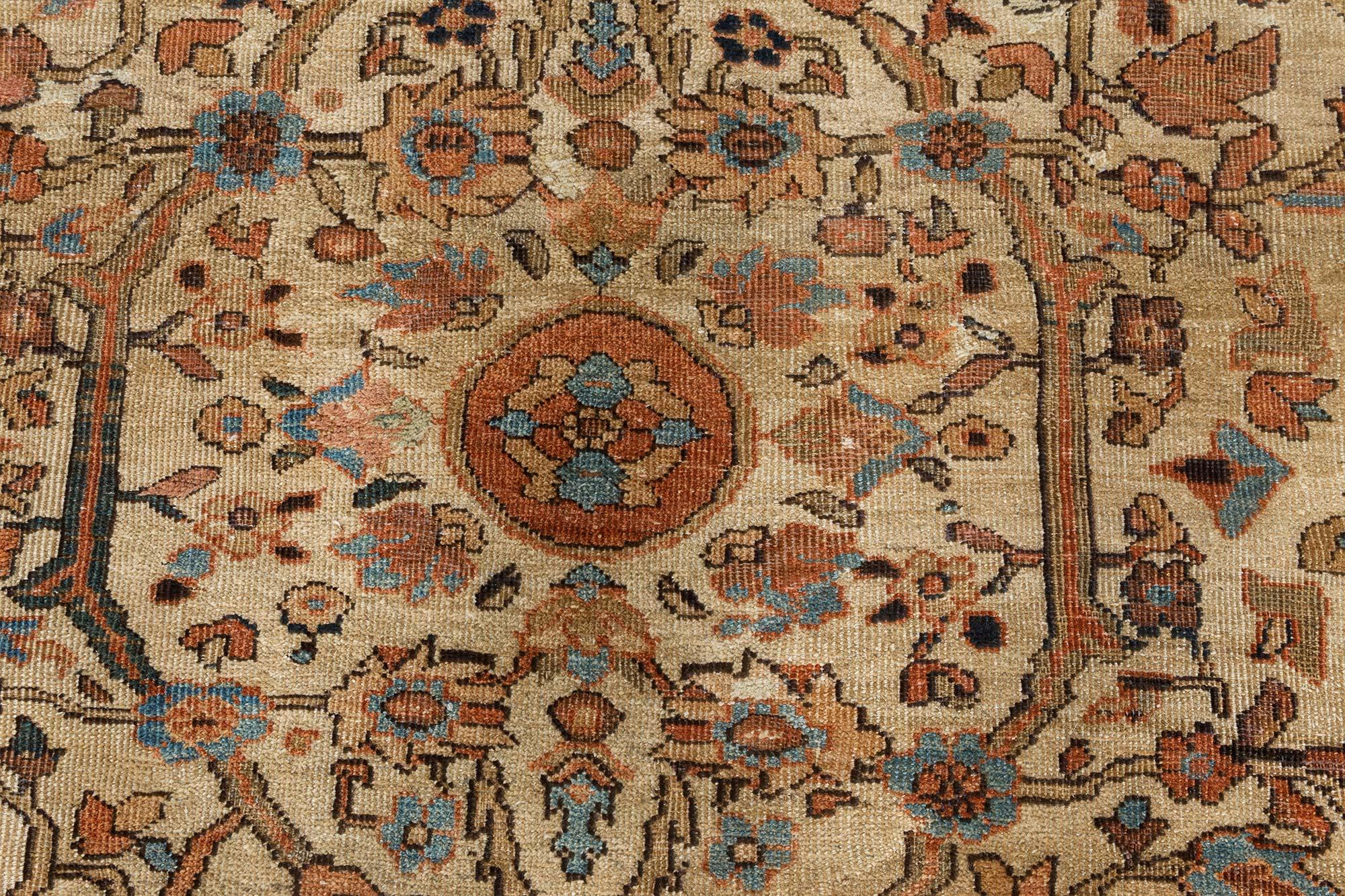 Hand-Woven Oversized Antique Persian Sultanabad Handmade Rug For Sale