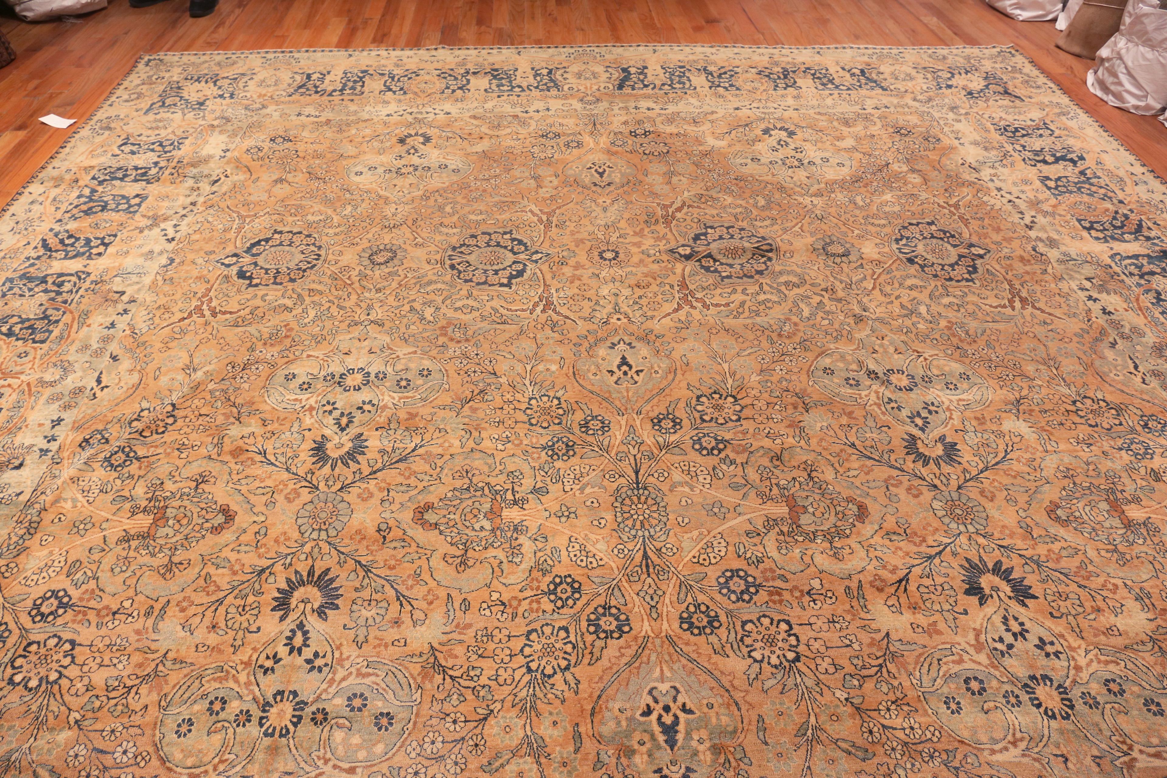 20th Century Antique Persian Kerman Rug. Size: 13 ft 6 in x 24 ft 2 in For Sale