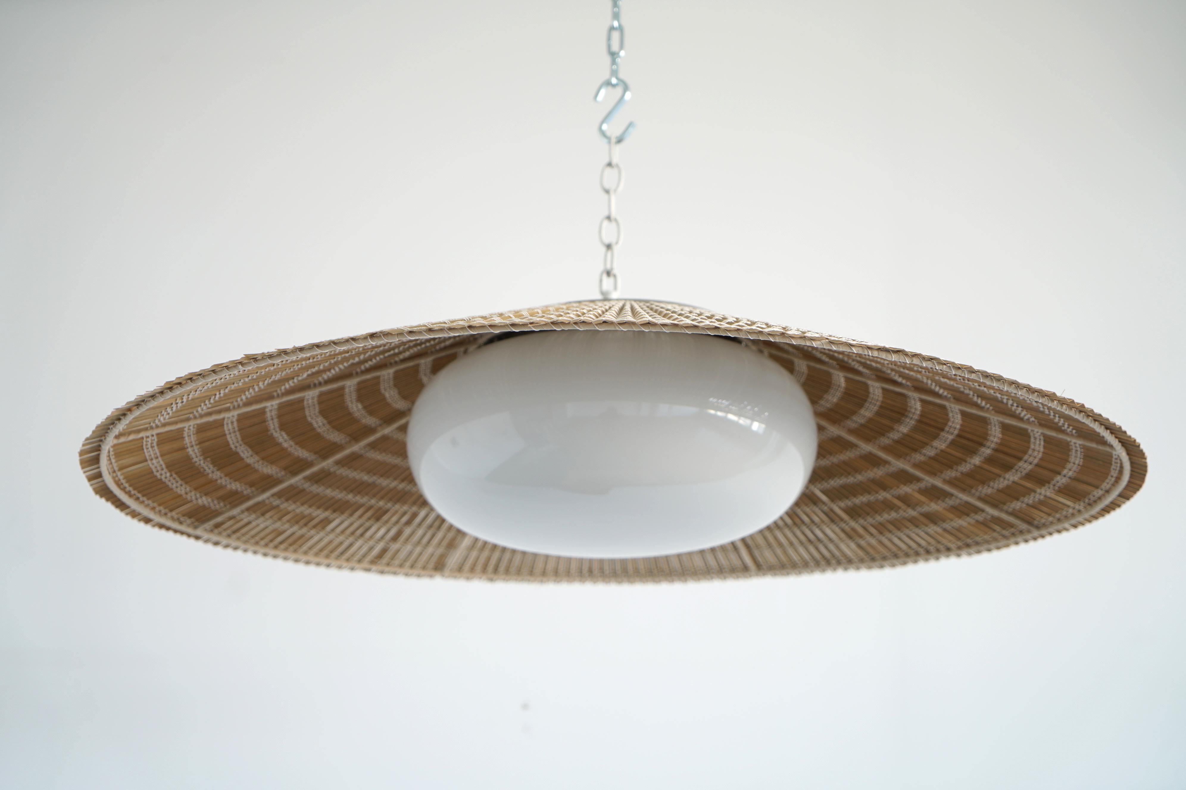 Finnish Oversized flush mount lighting  by Paavo Tynell / 2 available.
